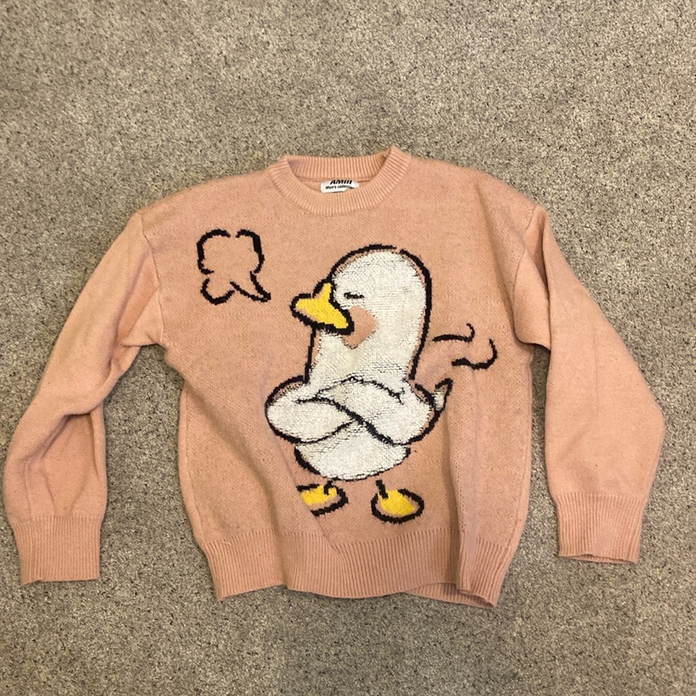aealfriceden pink duck sweater